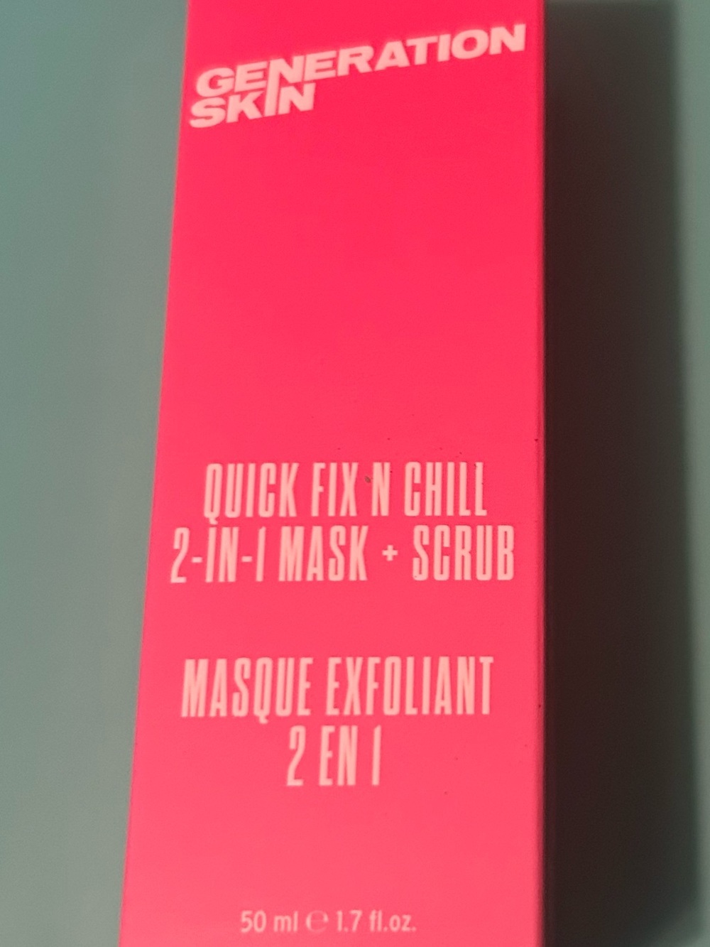 Generation Skin Quick Fix 'N Chill 2-in-1 Mask + Scrub - Pink